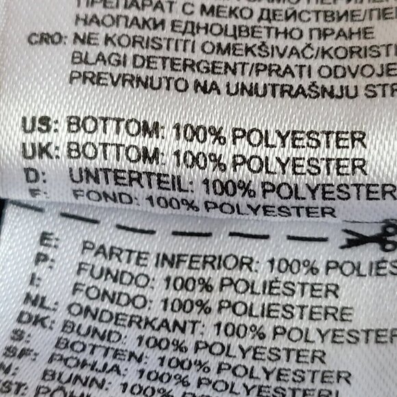 Adidas Sz Large Classic Track Pants Navy Blue Triple Stripe Pull Cord Cuffs VGC - Picture 6 of 6